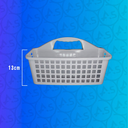 Cleaning Organizer Basket with Handle and Divisions 10