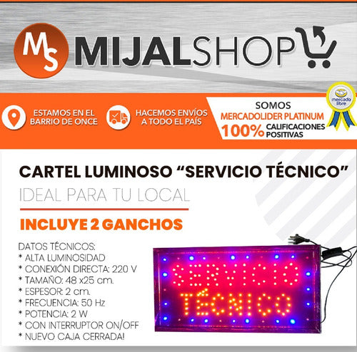 LED Light Sign Technical Service 48 x 25 Special Offer 1