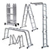 Gloss Articulated Aluminum Ladder 4x4 Steps Up to 150kg 2