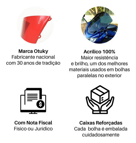 Bolha Dr 800 Otuky Alongada Cristal Com Faixa Preta 6