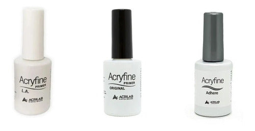 Acryfine Adhere+Primer+Acid-Free Primer Combo 10ml Nails Escu 0