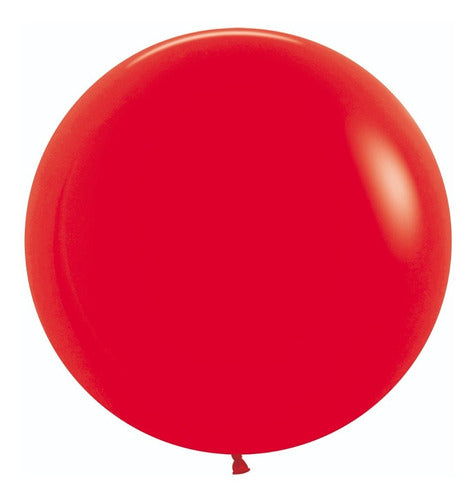 Globos Látex Sempertex R24 Fashion Rojo X3 Unidades 0