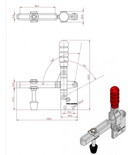 Vertical Action Clamp 180 Kg 1