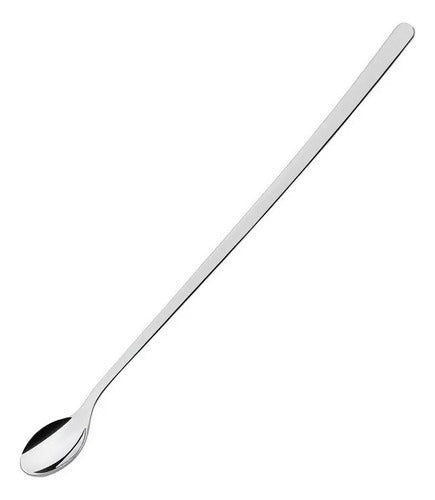 Brazil Bazar Argentina 30cm Steel Spoon Clerico Bartender Cocktail Stirring 0