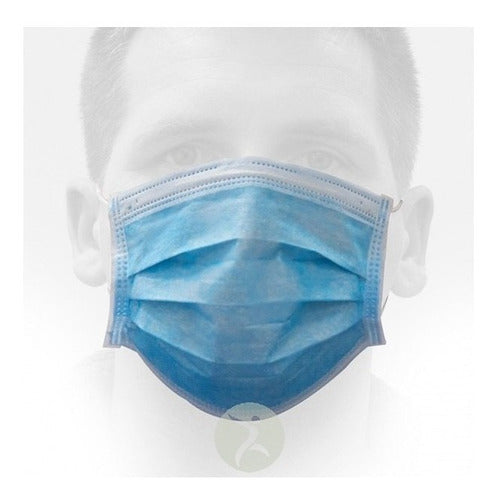 Disposable Mask Box of 50 Triple-Layer Face Masks with Heat Sealing and Nose Clip 1