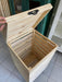 Square Wooden Laundry Basket with Reversible Lid and Handle 3