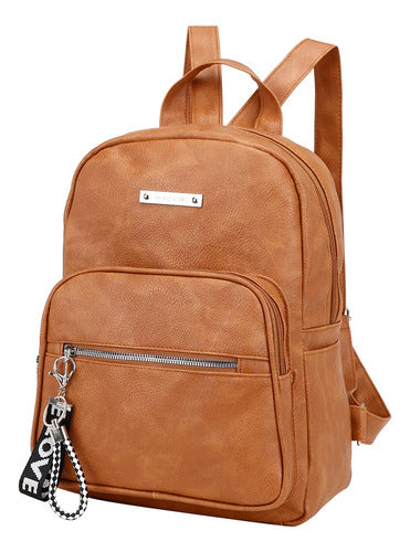 Ina Murakami Eco Leather Antitheft Backpack with Adjustable Straps 0