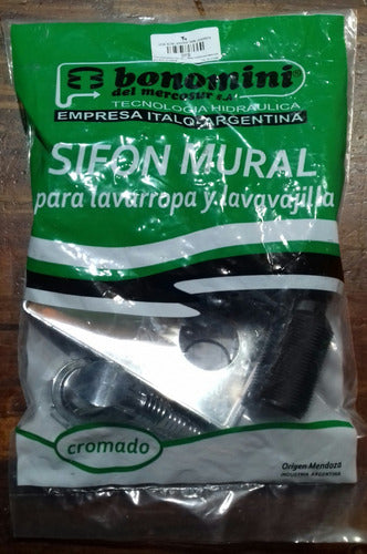 Bonomini Sifón Para Lavarropa Corta Rompe Espuma Sifon Mural 3