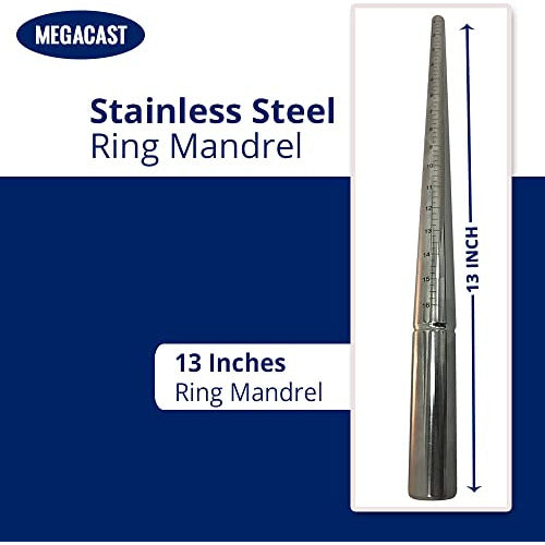 Megacast Stainless Steel Ring Sizing Mandrel Sizes 1-16 2