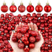 Shappy Small Christmas Tree Ornaments 3cm Red 0