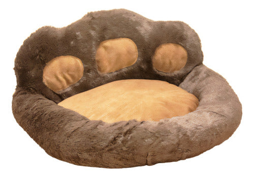 Pawfy Cama Moisés Mascotas Perros Huella Suave 50 Cm Felpa Comoda 1