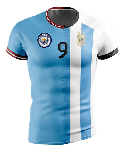 J.Alvarez (Miti-Miti) Manchester City - Argentina Children's T-Shirt 0