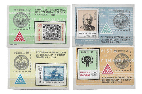 Bl11 Argentina Serie Hb 38-41 Año 1979 Mint Expo Filatelia 0