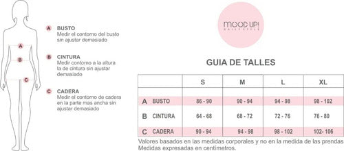 Mood Up Pijama Mujer Juvenil Invierno, Liso 4