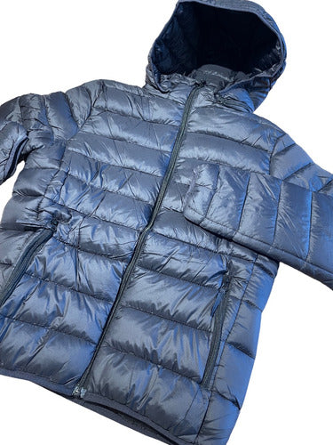 Bacán Campera De Abrigo Hombre Puffer Capucha Desmontable 5