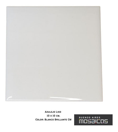 Glossy White Tile 10x10cm Pack of 10 Units 4