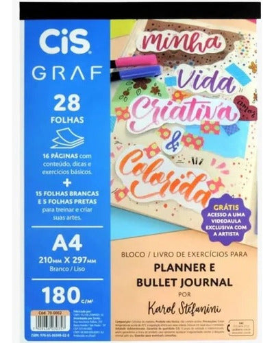 Bloco Planner E Bullet Journal Por Karol Stefanini 180gr Cis 0