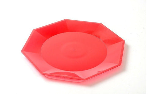 Disposable Large Octagonal Plastic Plates (Pack of 10) 3