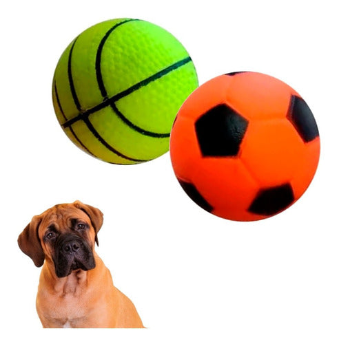 Mercadoflash Set of 2 Duo Sports Solid Pet Balls 0