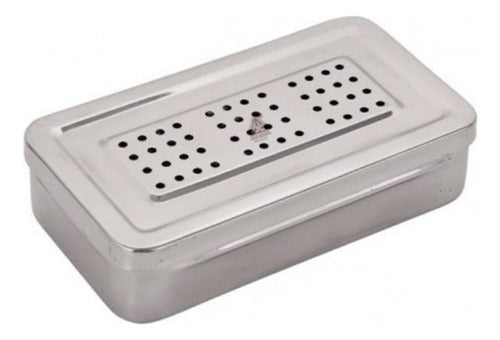 Egeo Perforated Stainless Steel Box 20 x 10 x 4 cm 0