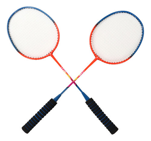 Conjunto De Raquetes De Badminton Lightweight Iron Alloy One 4