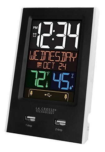 La Crosse Technology C86224 Dual USB Charging Alarm with Nap Timer 1