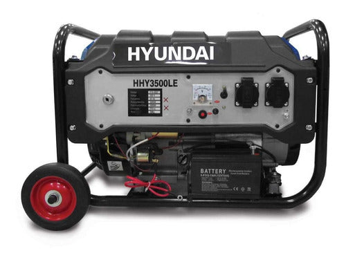 Generador Hyundai Hy3500le  3300w Con Arranque Eléctrico 0