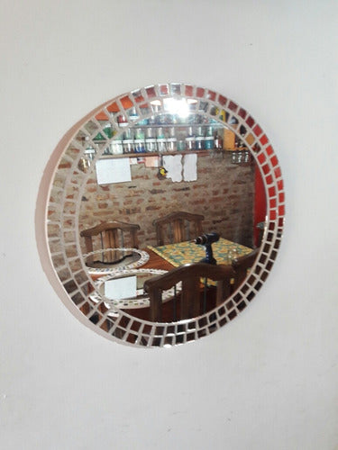 Kien Mas Bonito Promo! Circular Mirror with Mosaic Tiles, 50cm Diameter 2