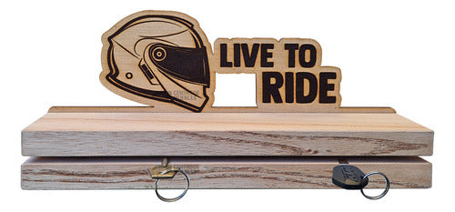 Wall Key Holder Shelf for Motorcycle Helmet 0