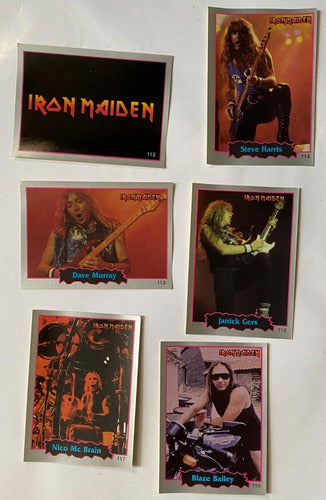 Iron Maiden Iron Maiden Figuritas Autoadhesivas Cromos Rock 1997 Fg1 0