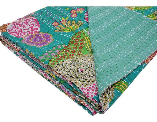 ~? Sophia-art Twin / King Indian Fruit Reversible Bedspread 2