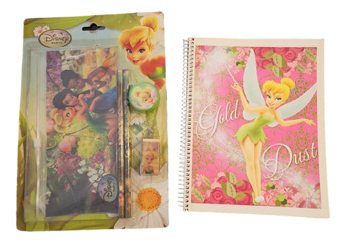 Disney Fairies School Set + 42 Sheets Spiral Notebook Offer! 0