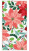 Exnundod Pink Red Poinsettia Hand Towel Bathroom Decoration 0