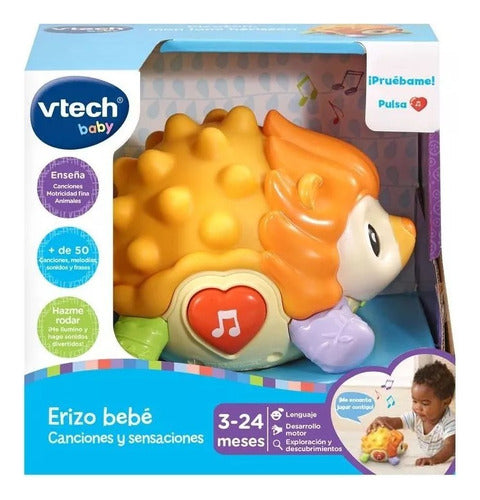 Erizo Bebe Canciones Y Sensaciones Luces Con Sonido Vtech 1