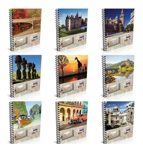 América Terra X80 Quad Ruled Notebook - Pack of 3 0