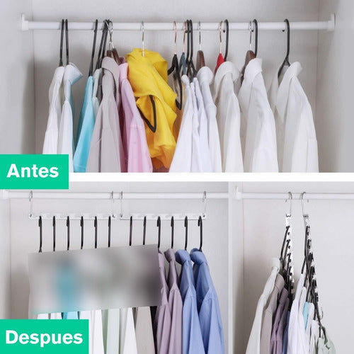 Morshop Space-Saving Organizer Hangers - Holds Up to 12 Garments 5