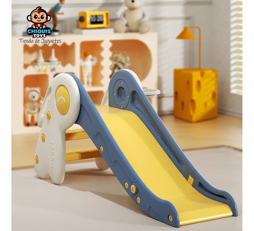 Chiquis.Toys Premium Kids Slide with Safety Bar and Ball 3