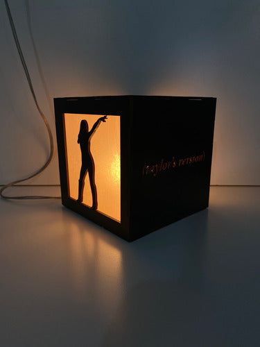 Taylor Swift Black MDF Plus Nightstand Lamp 6