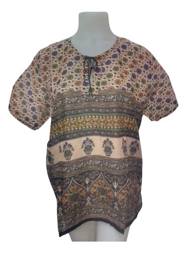 HHG SA Short Sleeve Blouse Maya 100% Imported Cotton Hindu 3