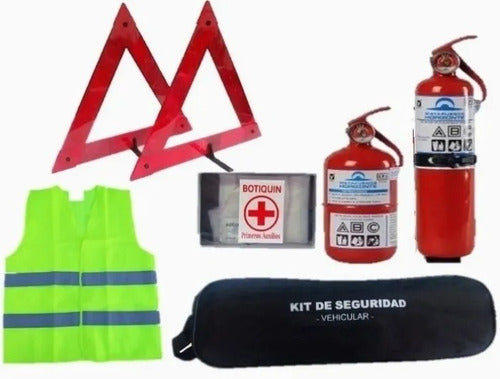 Regulatory VTV 6-in-1 Vehicle Safety Kit Auto Fire Extinguisher License Plate 9