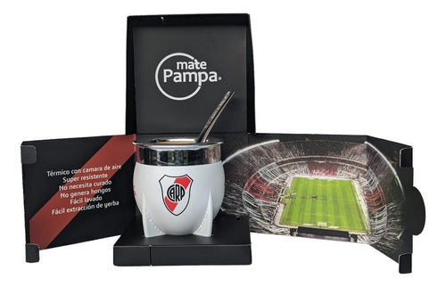 Mate Pampa XL River Plate + Thermal Straw + Premium Packaging 1