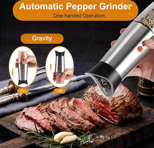 Pepper Rechargeable Electric USB Salt and Pepper Grinder 6