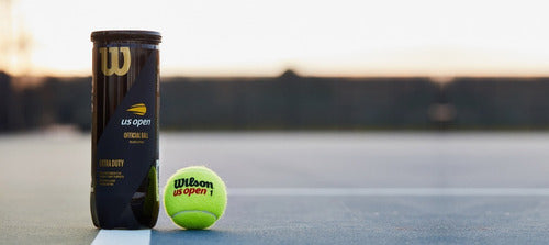 Set En Tubo X 3 Pelotas Wilson Us Open Tenis / Pádel 3