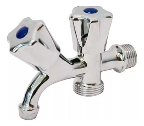 LF Double Chrome Faucet for Washing Machines/Dishwashers 0