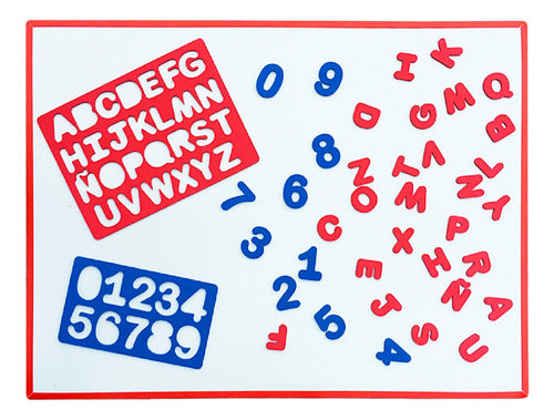 Children's Magnetic Whiteboard 60x80cm with Numbers and Letters 5