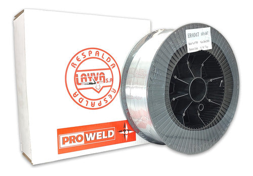 Proweld 201226 Alambre Mig Para Aluminio Aws Er 4047 (Al Si 12) De 1mm 0