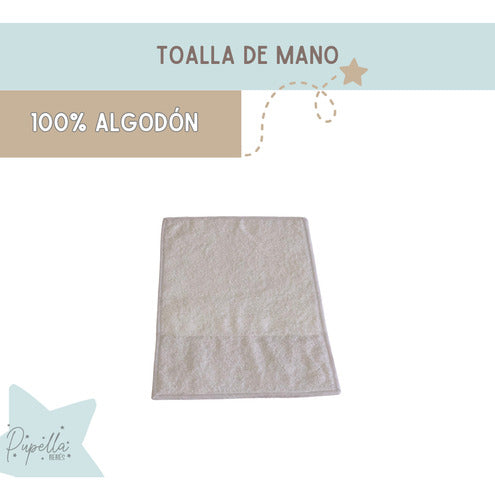 Pupella Babita Toallita Mano Bebe Con Guarda Absorbente 100%algodon 2