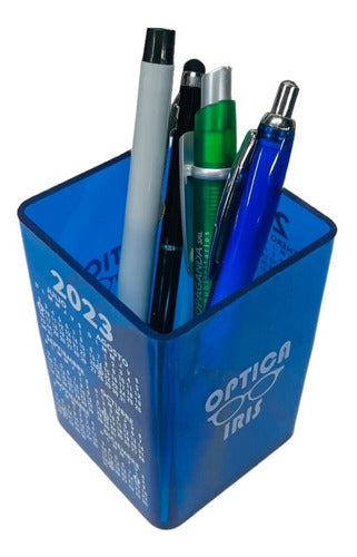100 Colorful Pen Holders with Logo and 2019 Calendar 7