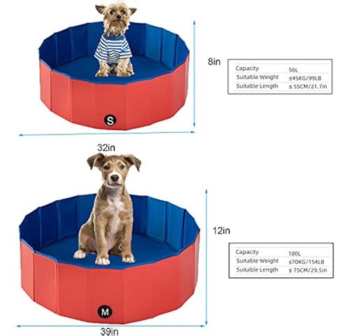 Itidyhome Piscina Plegable Para Perros Y Niños (40 1