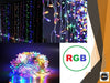 Cortina Led 300 Luces 12 Tira 3x3 Metros 220v Navidad Rgb!! 2